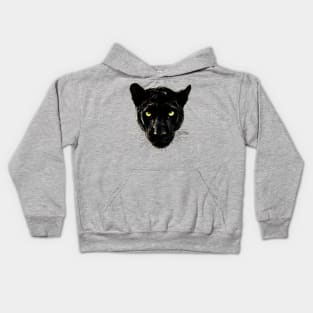 Black Panther (leopard) Head Kids Hoodie